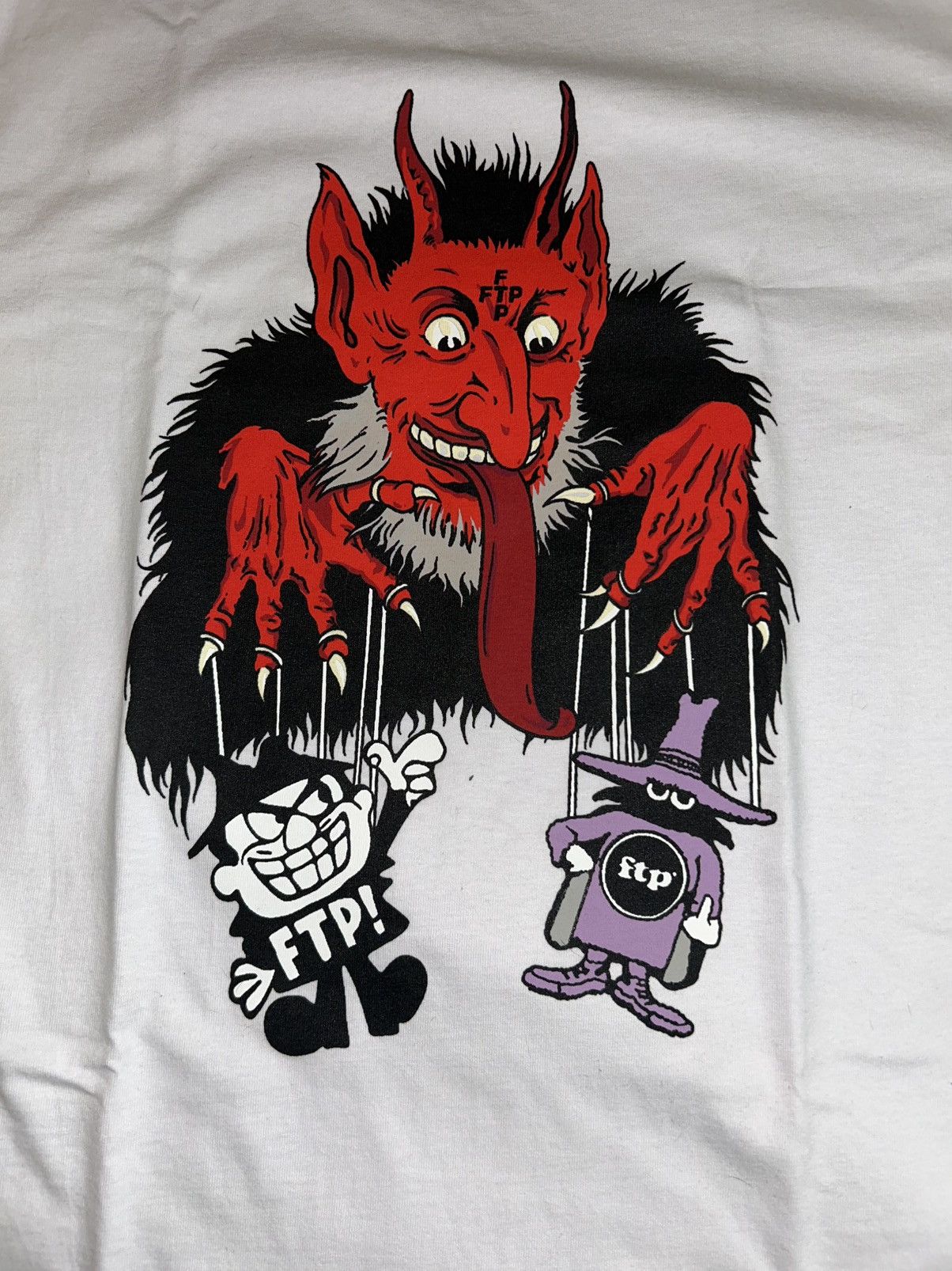 Fuck The Population FTP KRAMPUS T-SHIRT NEW! Size US L / EU 52-54 / 3 - 2 Thumbnail