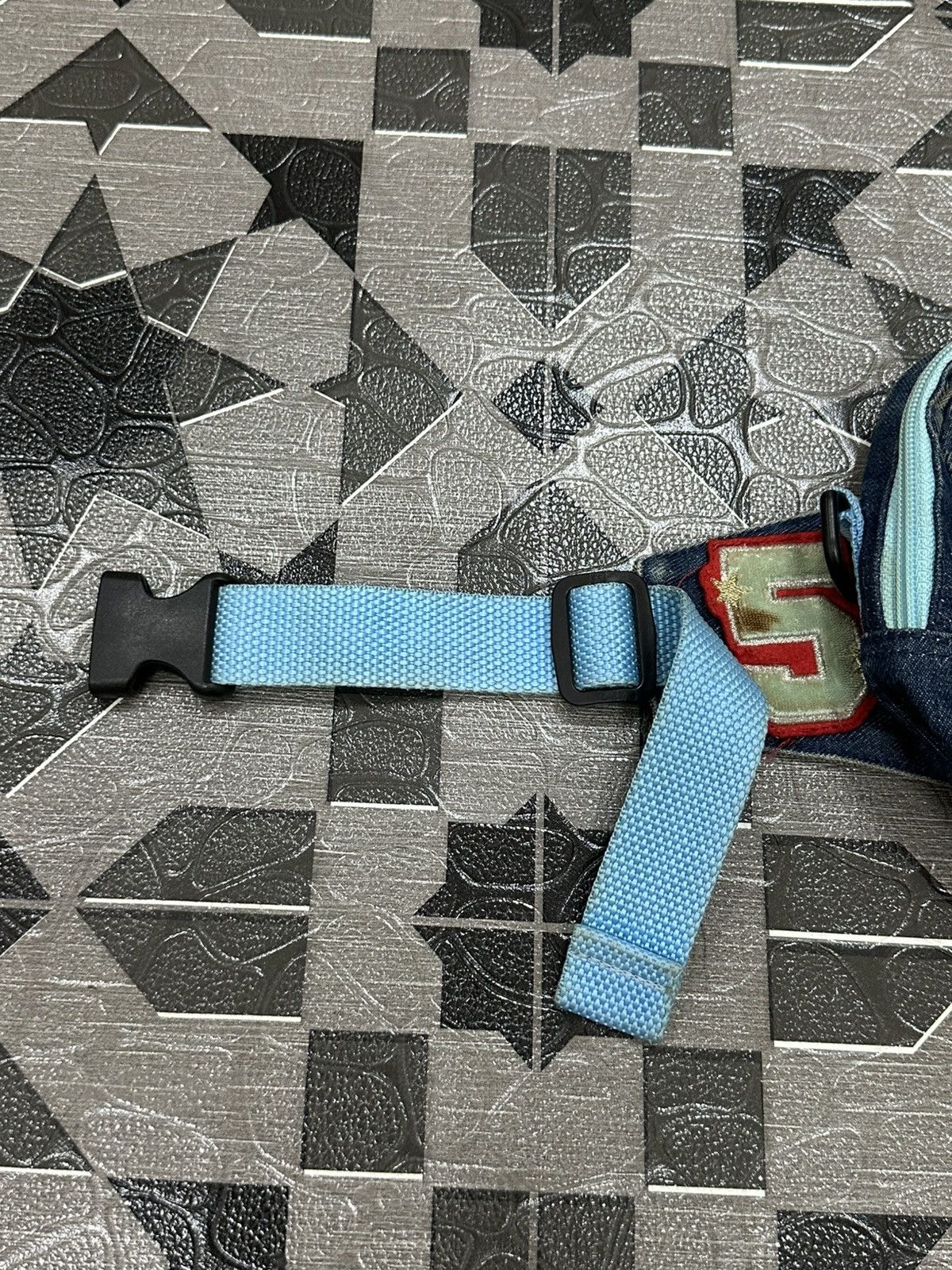 Japanese Brand 2000s Angel Blue Japan Denim Waist Bag Size ONE SIZE - 4 Thumbnail