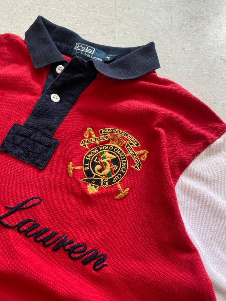 Polo Ralph Lauren 90s Ralph Lauren Vintage Cheet Kief Big Logo Retro Polo Size US L / EU 52-54 / 3 - 6 Thumbnail