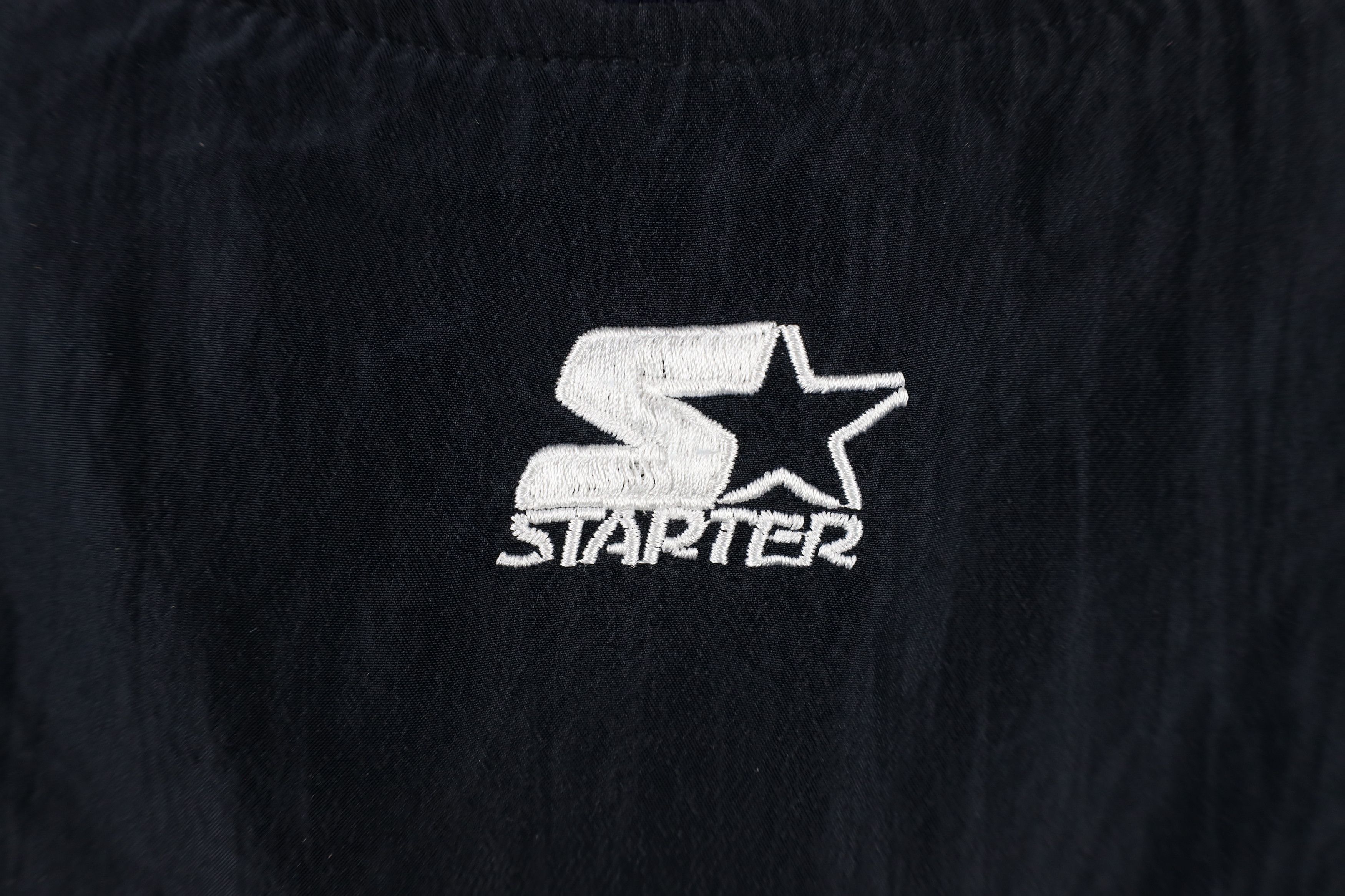Starter × Vintage Vintage 90s Starter Blank Pullover Windbreaker Jacket Blue Size US M / EU 48-50 / 2 - 11 Thumbnail