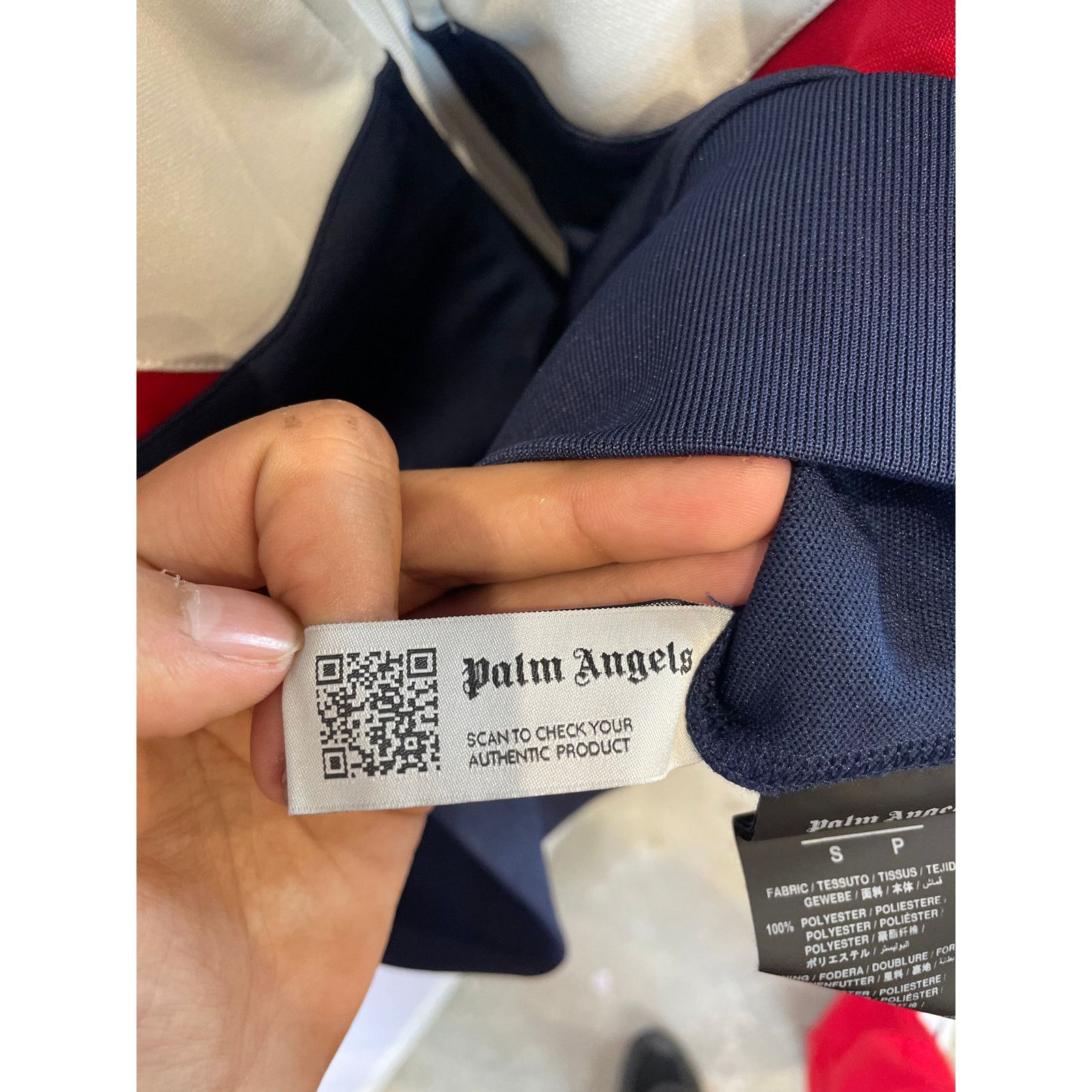 Palm Angels Palm Angels Track Jacket Navy White Red Used Small Size US S / EU 44-46 / 1 - 3 Thumbnail