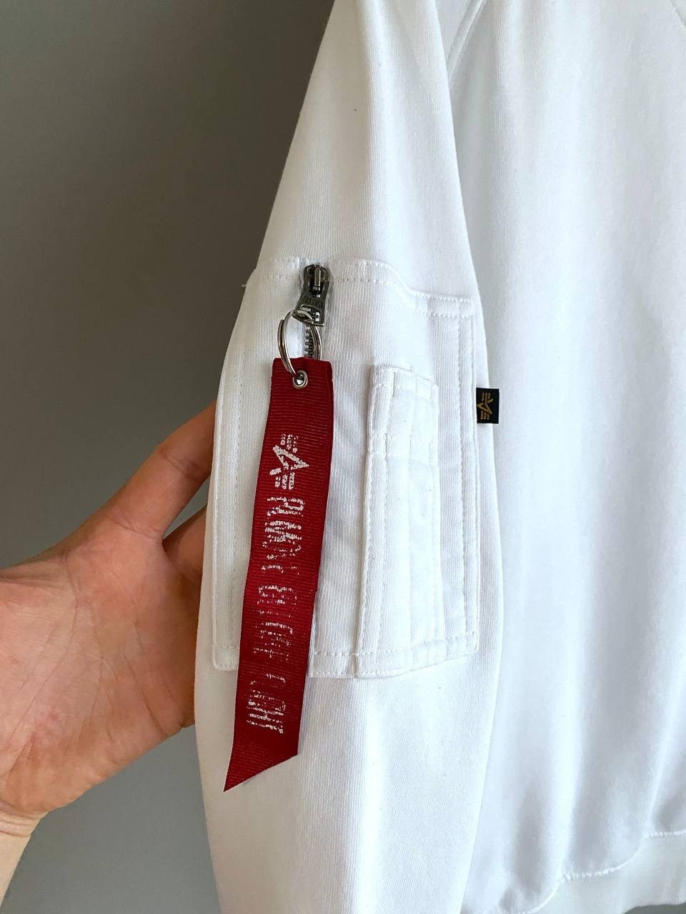 Alpha Industries Alpha Industries Men's White Cotton Sweatshirt, Size XXL Size US XXL / EU 58 / 5 - 7 Thumbnail