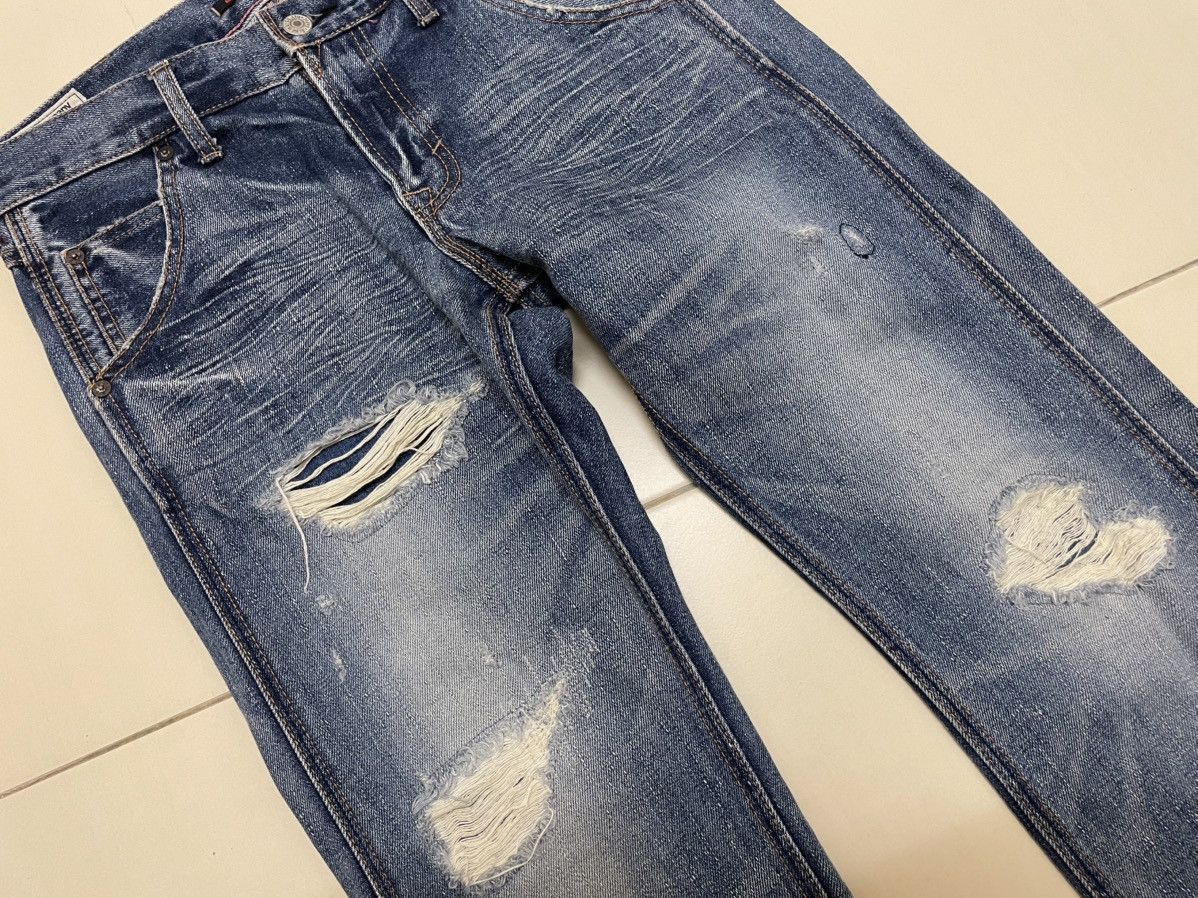 Japanese Brand Blue Way Japan Distressed Jeans Size US 30 / EU 46 - 3 Thumbnail