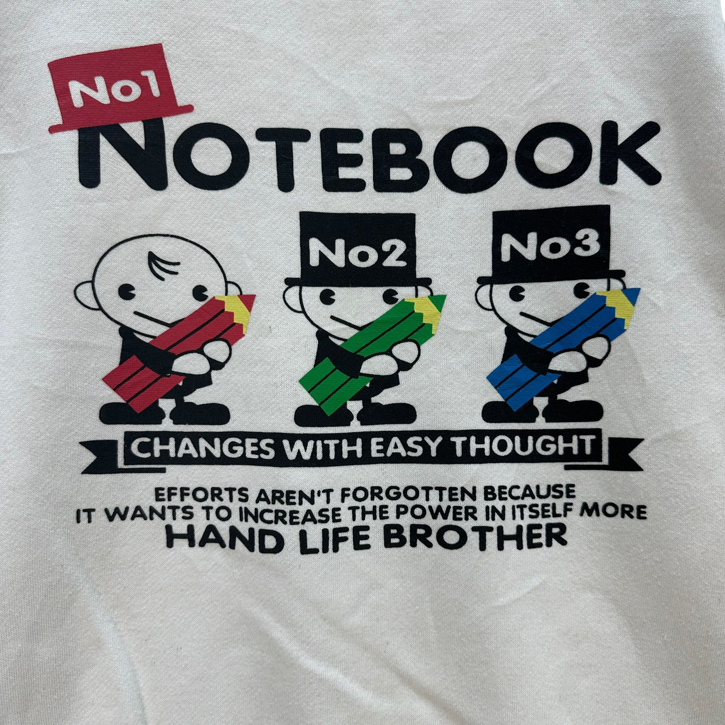 Vintage Breakers Notebook Hand Life Brother Sweatshirts #A2-0040 Size US M / EU 48-50 / 2 - 2 Thumbnail