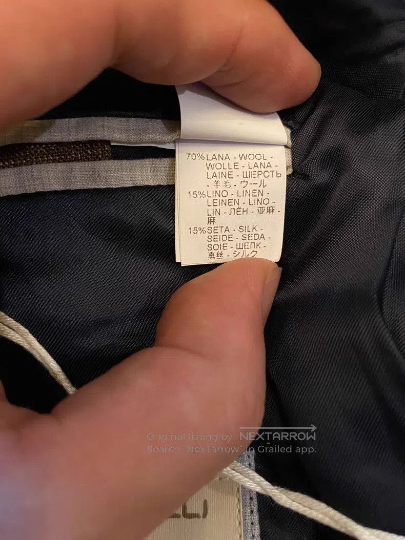 Brunello Cucinelli brunello cucinelli Suit set, wool, linen, and silk blended Size 50L - 6 Thumbnail