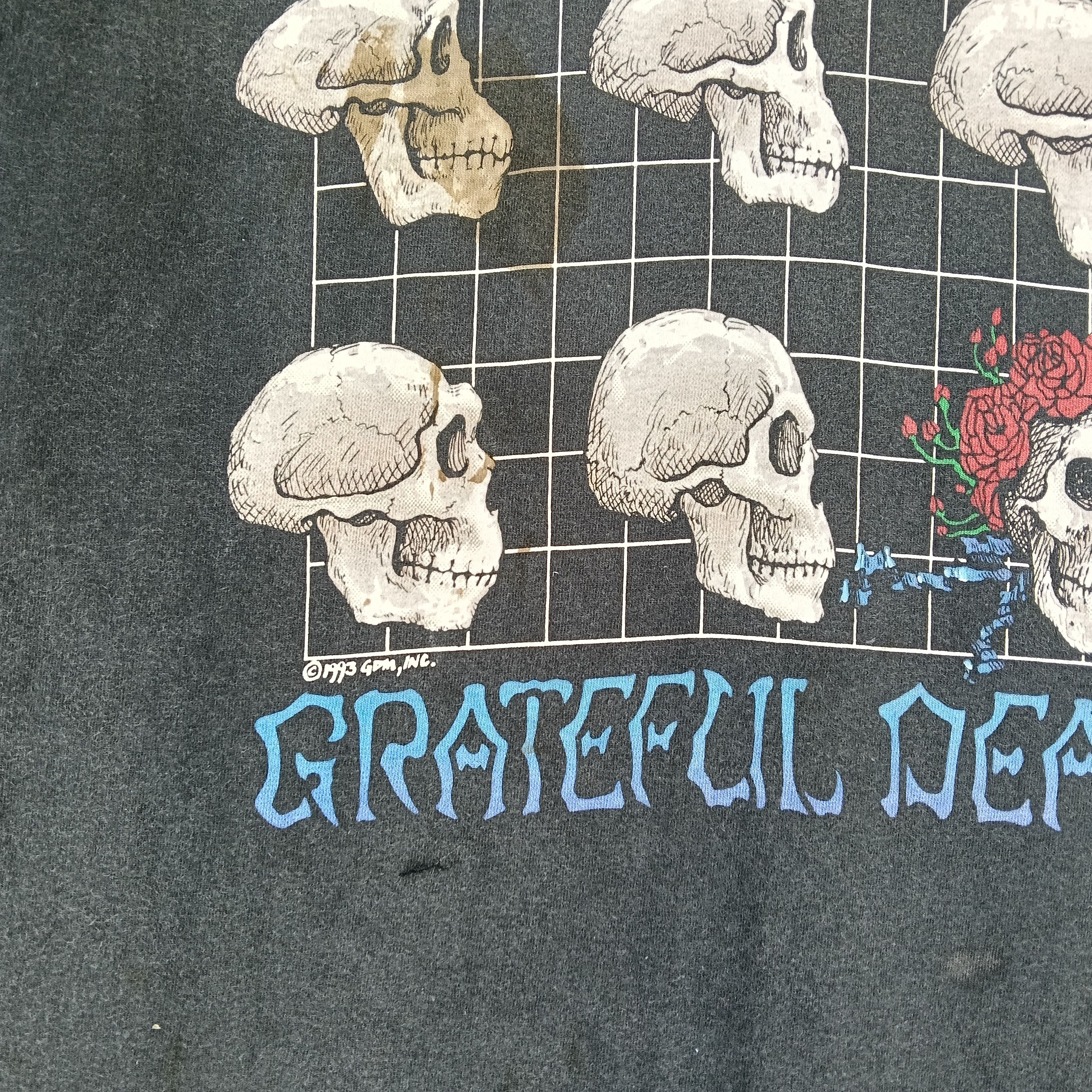 Vintage Vintage 90's Rare Grateful Dead Large Black T-shirt Size US L / EU 52-54 / 3 - 4 Thumbnail