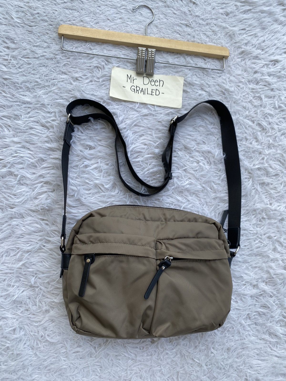 Yohji Yamamoto Rare Y'saccs Double Front Pocket Soulder Bag Size ONE SIZE - 2 Thumbnail