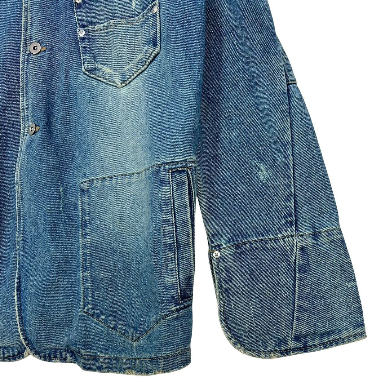Japanese Brand Vintage Joge Martin Distressed Denim Chore Jacket Size US L / EU 52-54 / 3 - 9 Thumbnail