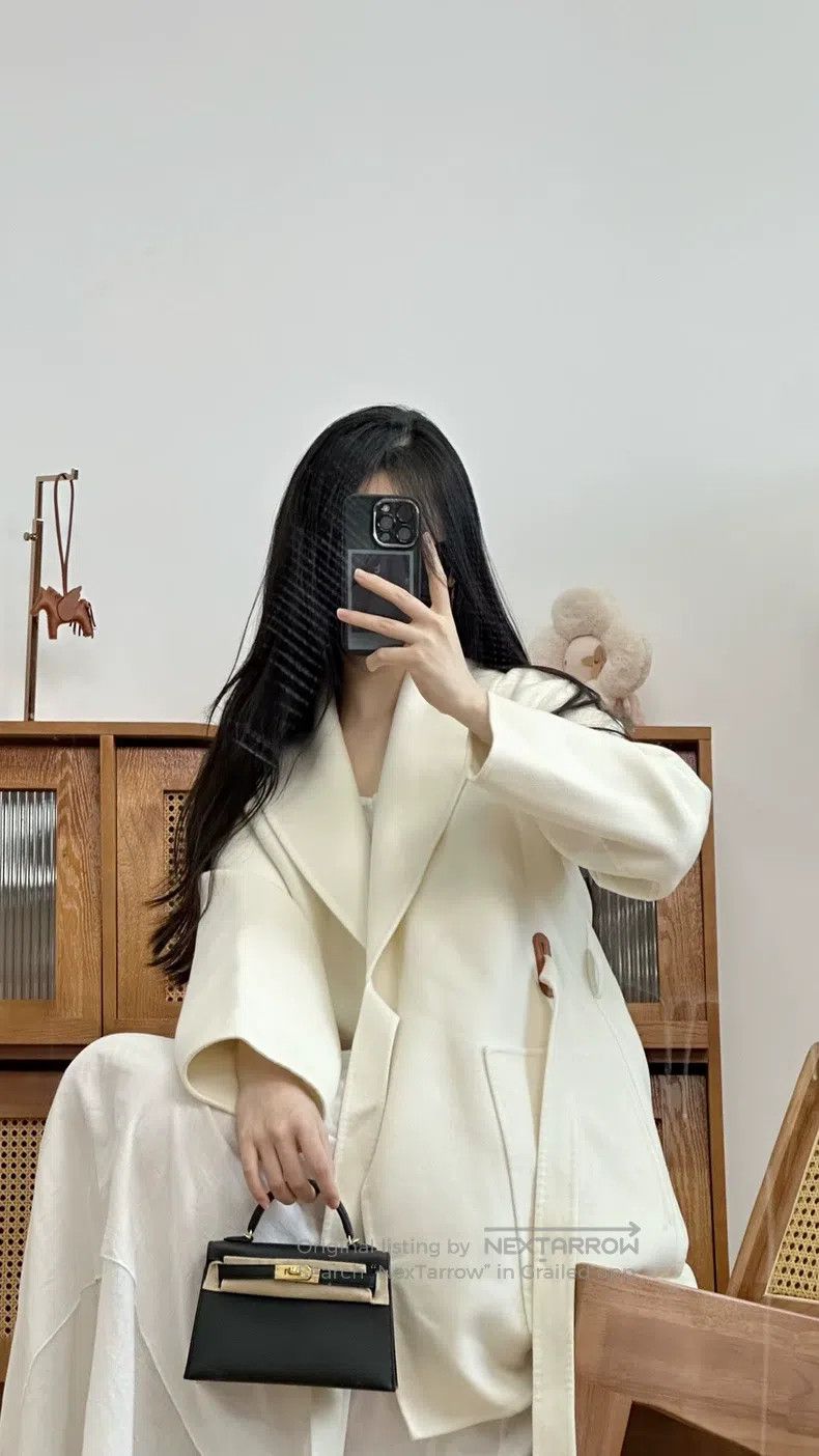 Hermes Hermes Autumn/Winter Beige Cashmere Wool Coat Size XS / US 0-2 / IT 36-38 - 1 Thumbnail