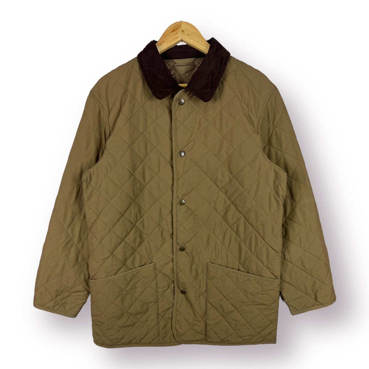 image of Harvard Boston Univ. Quilted Light Jacket - M in Mustard, Men's (Size Medium)