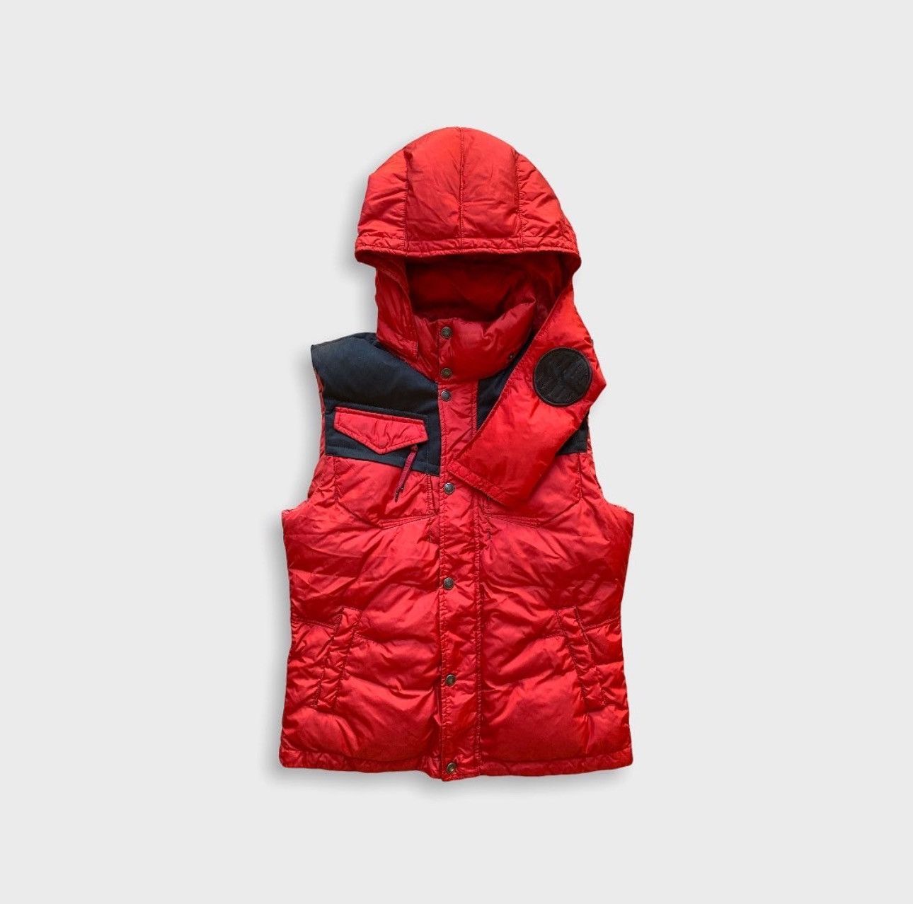 Marithe + Francois Girbaud MARITHE + FRANCOIS GIRBAUD HOODED FACE MASK DOWN VEST Size US M / EU 48-50 / 2 - 2 Thumbnail