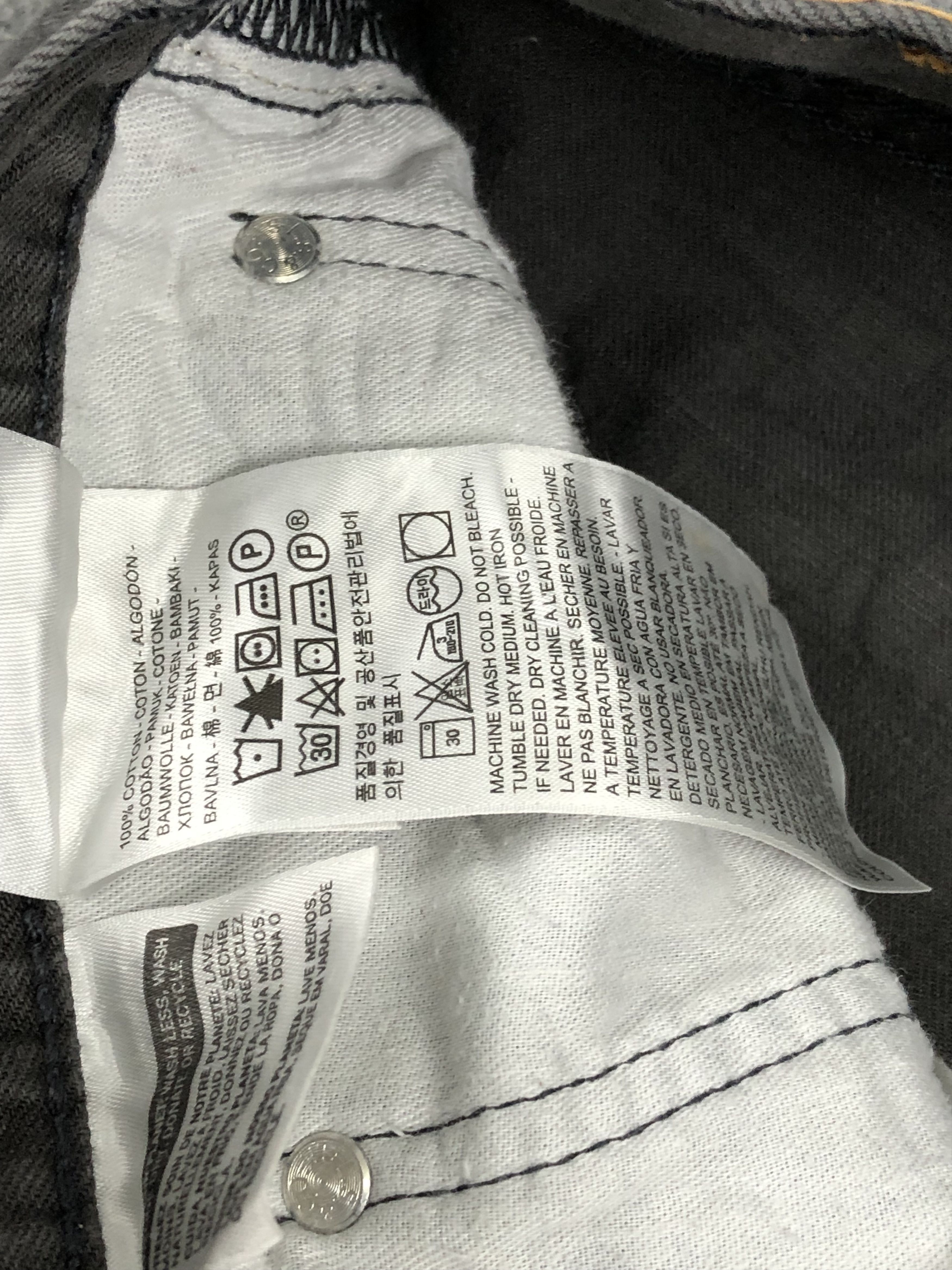 Levi's Faded Black Vintage Levis 505 Jeans DP1685 Size US 40 / EU 56 - 12 Thumbnail