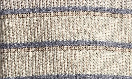 Ermenegildo Zegna UCH51A6-110-230 Striped Cashmere and Silk Crewneck Size US L / EU 52-54 / 3 - 2 Thumbnail
