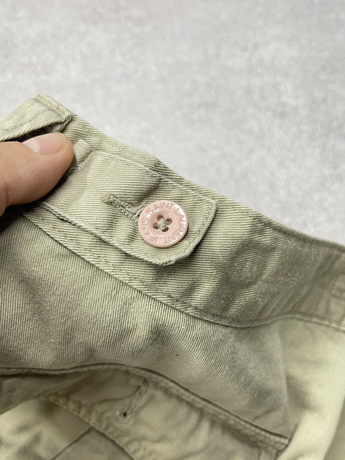 Vintage × Yves Saint Laurent Vintage Yves Saint Laurent Paris Cargo Pants Beige Designer Size US 36 / EU 52 - 12 Thumbnail