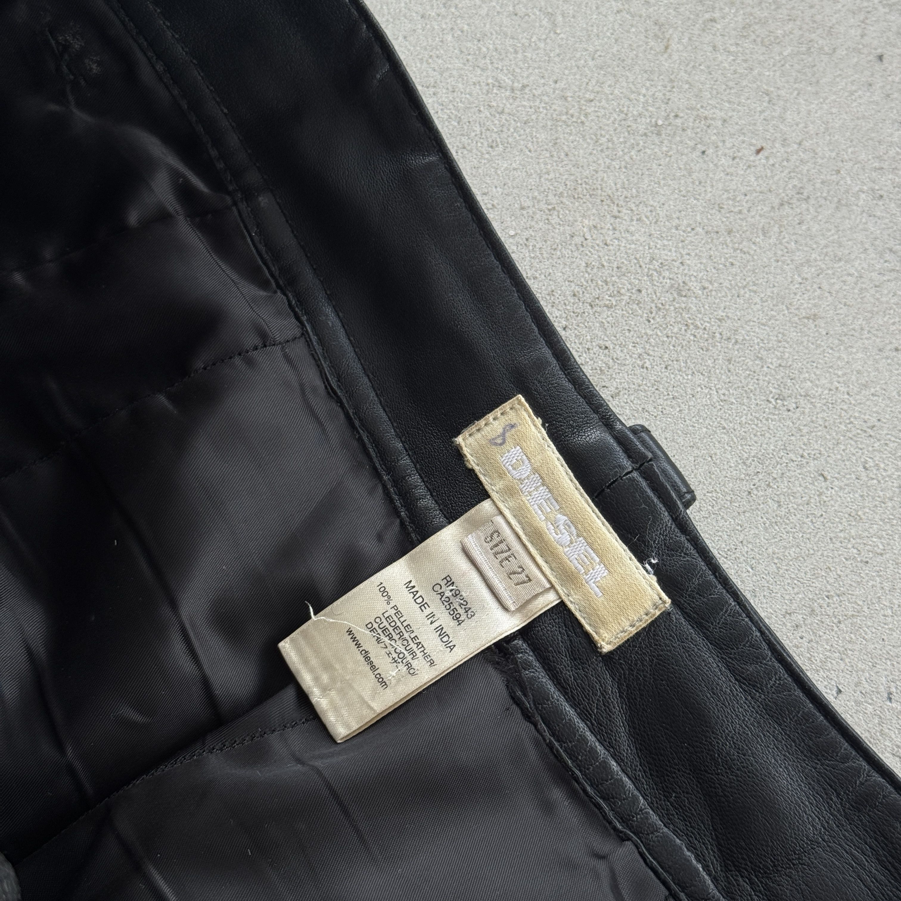 Diesel Vintage Diesel Leather Biker Vest Pants Set Archive Punk Size US M / EU 48-50 / 2 - 16 Thumbnail