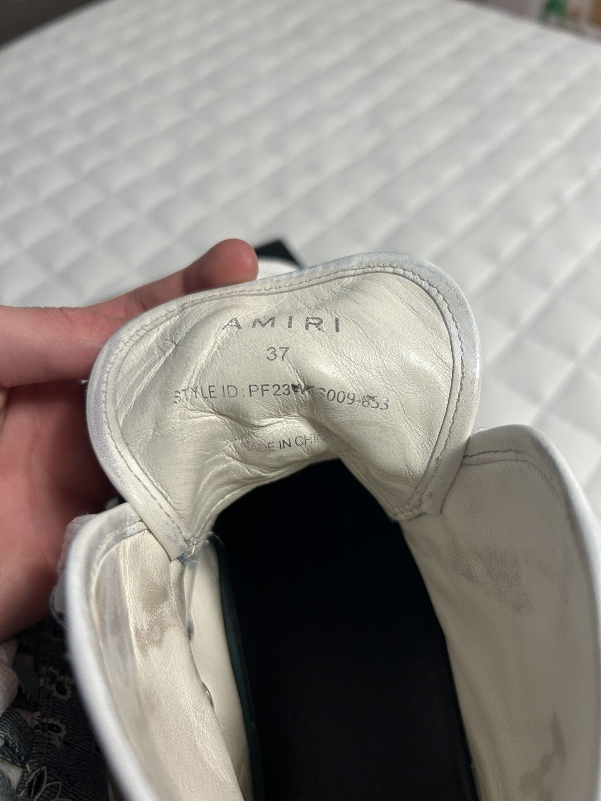 Amiri Amiri Court High-Top Bandana Sneakers Size US 7 / IT 37 - 6 Thumbnail