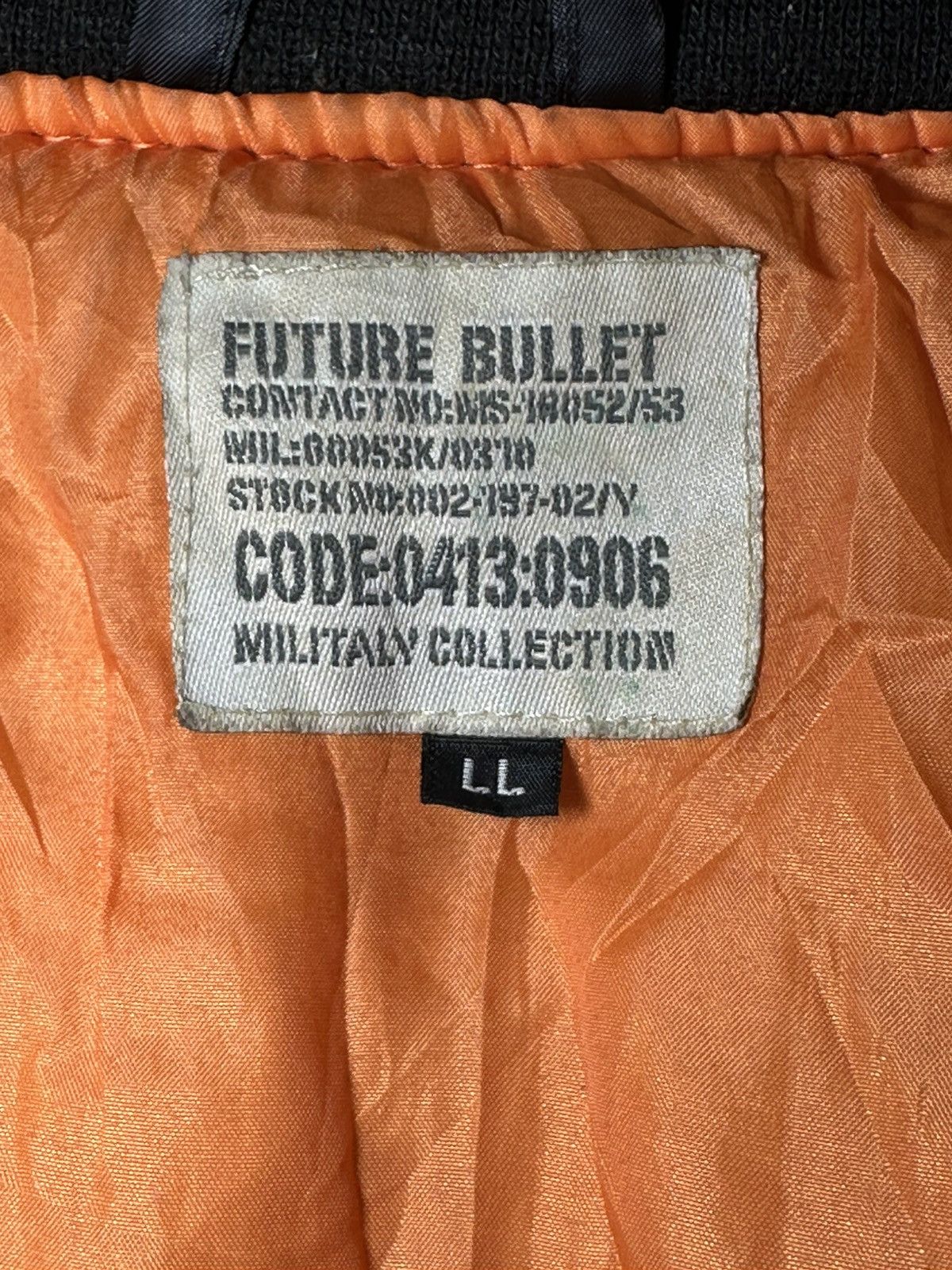 Vintage Future Bullet Bomber Jacket Military Collection Size US XL / EU 56 / 4 - 7 Thumbnail