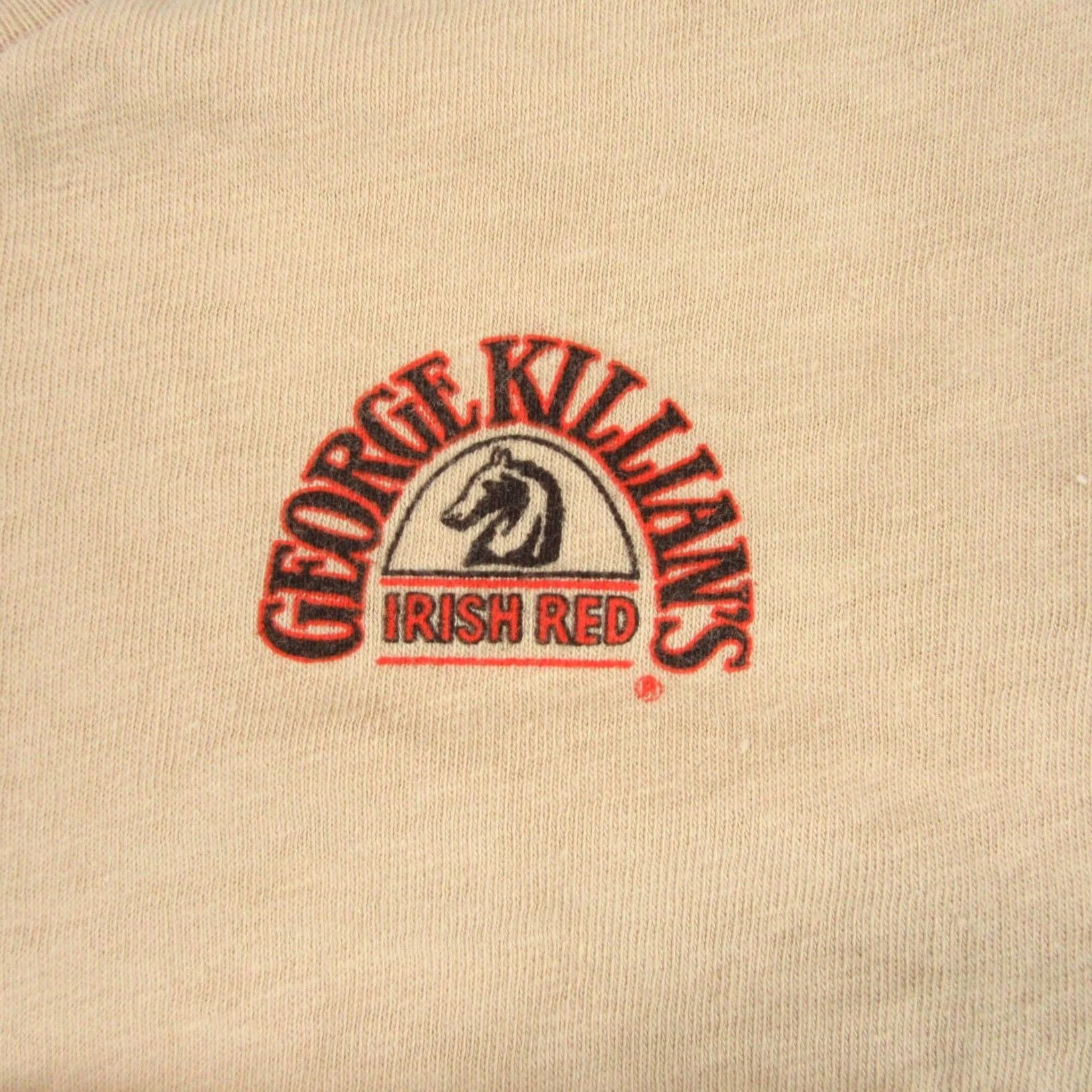 George VINTAGE George Killian's T-Shirt XS Adult Men 80s Beige Short Sleeve Crew Neck 100% Cotton Deadstock Unworn Vintage condition Mens Size US XS / EU 42 / 0 - 5 Thumbnail