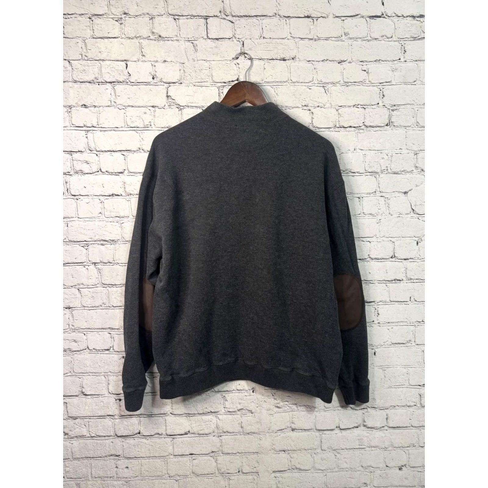 Cremieux Cremieux Men's Half Zip Sweater Charcoal Gray XL Windbreaker Jacket with Zipper Size US XL / EU 56 / 4 - 4 Thumbnail