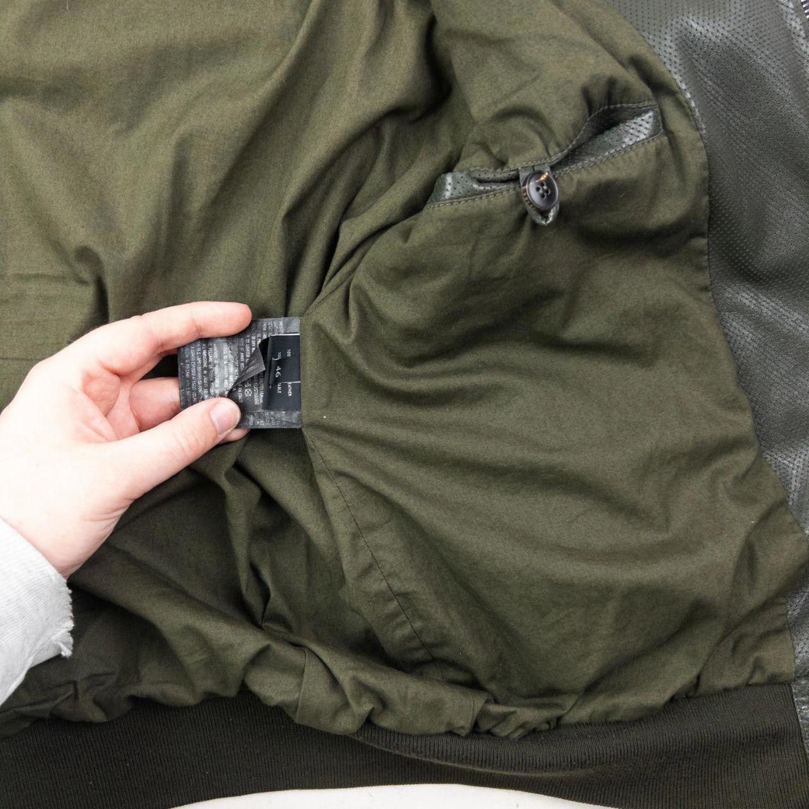 Gucci Vintage 2000s Gucci By Tom Ford Leather Bomber Jacket Size M Size US M / EU 48-50 / 2 - 6 Thumbnail
