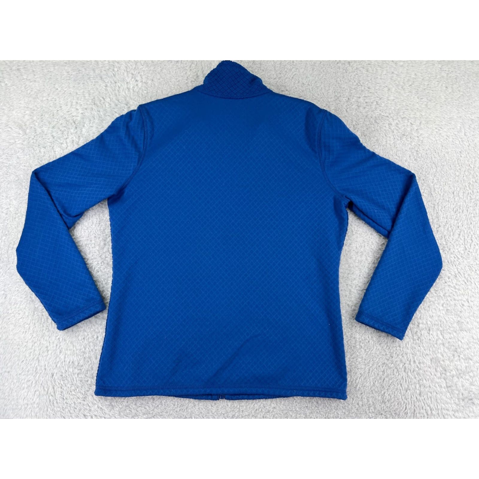 Izod IZOD Sweater Womens Medium Blue Full Zip Mock Neck Polyester Golf Golfer Ladies Shirt Womens M Blue 90s? Size M / US 6-8 / IT 42-44 - 2 Thumbnail