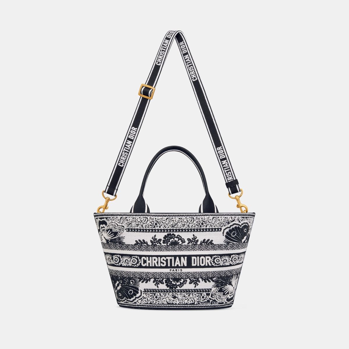 Dior o1bcso1str1124 Size: OS / Hat Basket Bag in White/Black Size ONE SIZE - 3 Thumbnail
