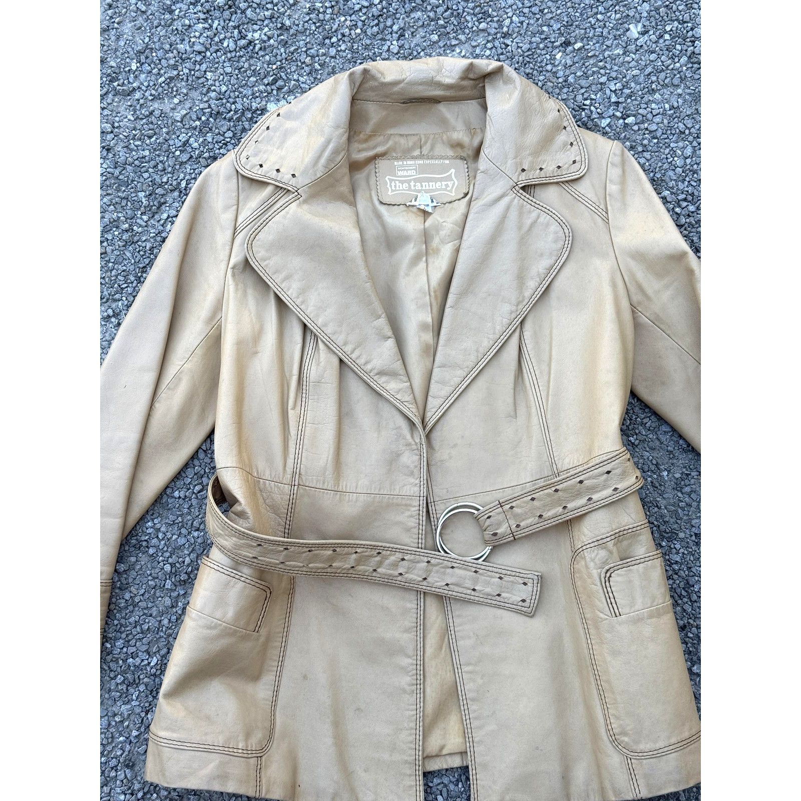Original Montgomery Vintage 70s Montgomery Ward Tannery Jacket Womens 7/8 Size M / US 6-8 / IT 42-44 - 2 Thumbnail
