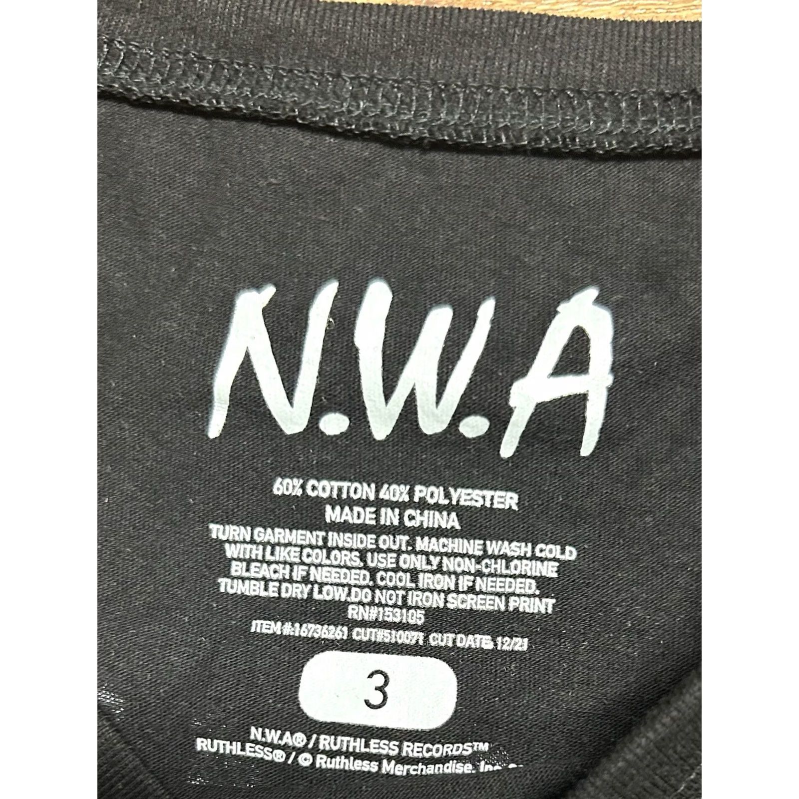 Torrid Torrid NWA Straight Outta Compton Black Crew Tee Plus 3XL T Shirt NWT Women Size XXL / US 16-18 / IT 52-54 - 6 Thumbnail