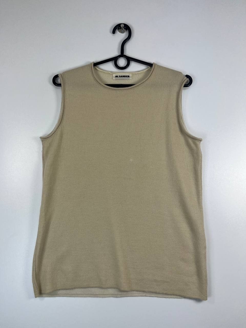 Jil Sander Jil Sander Sleeveless Knit Top Beige Tank Vest Womens Size M Size US M / EU 48-50 / 2 - 1 Thumbnail