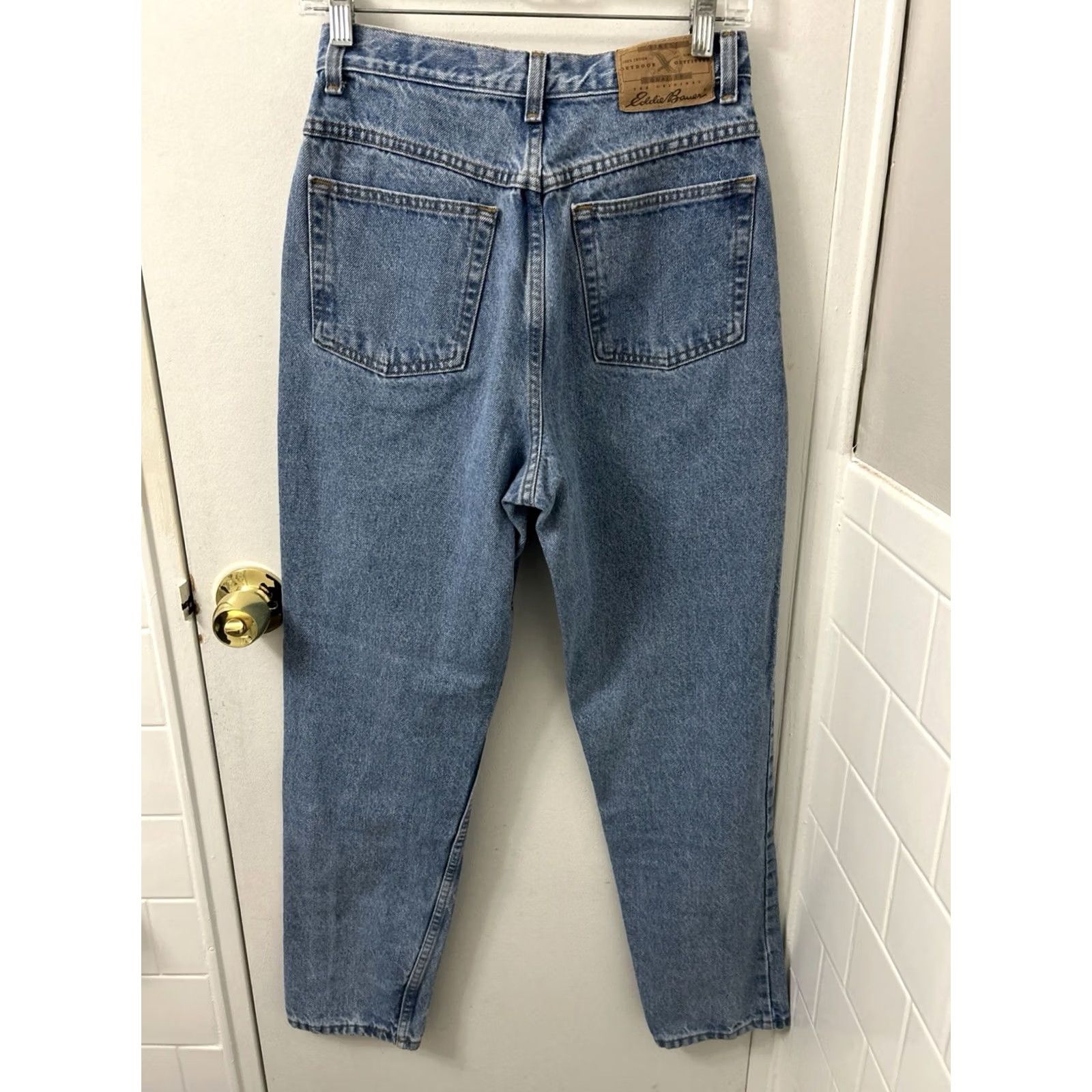 Eddie Bauer VINTAGE Eddie Bauer Jeans Womens 8x30 Light Wash Denim 100% Cotton High Rise Classic Fit 5-Pocket USA Womens Size 30" / US 8 / IT 44 - 6 Thumbnail