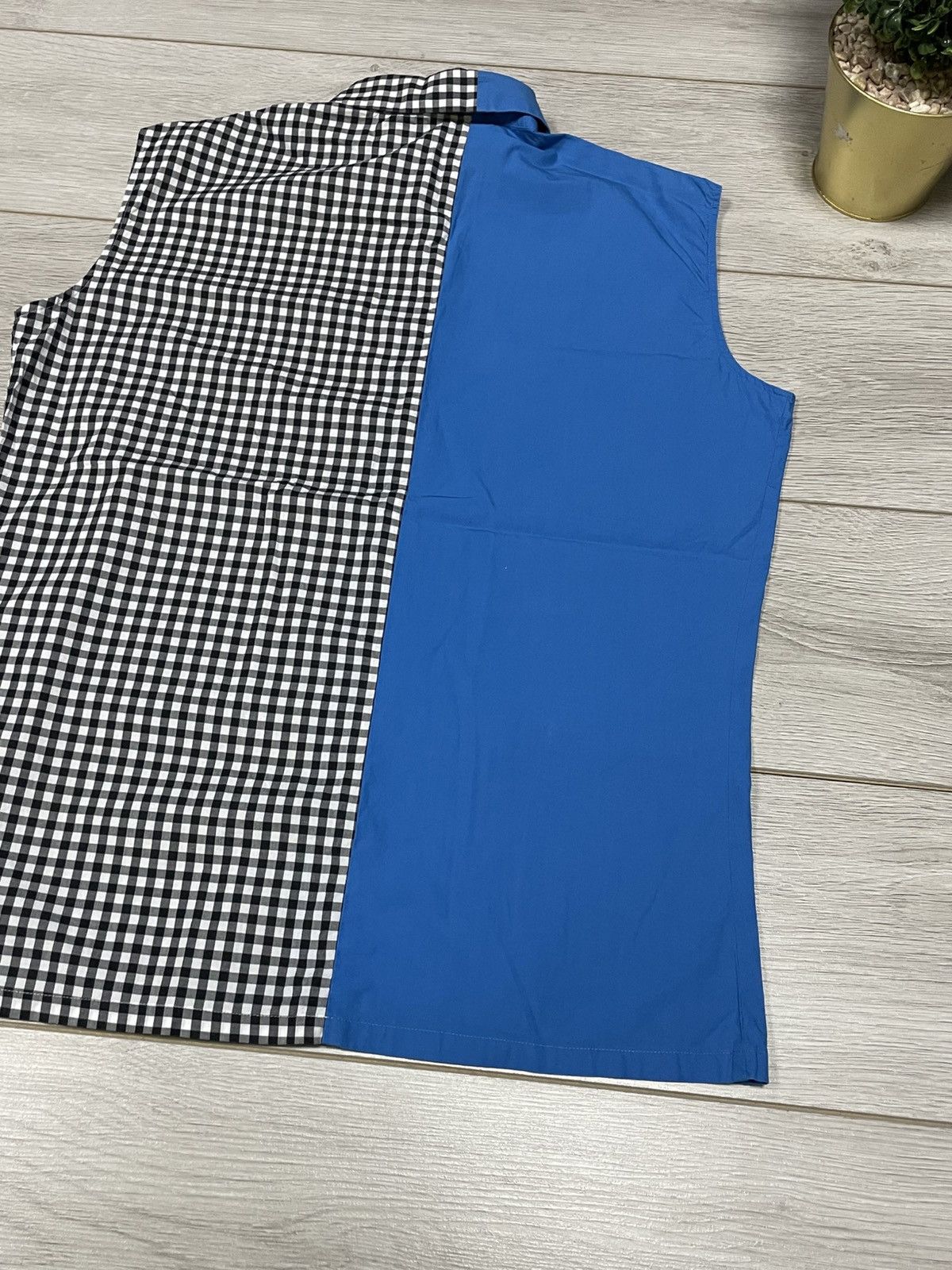 Raf Simons Raf Simons RARE sleeveless shirt check split buttons Size US M / EU 48-50 / 2 - 7 Thumbnail