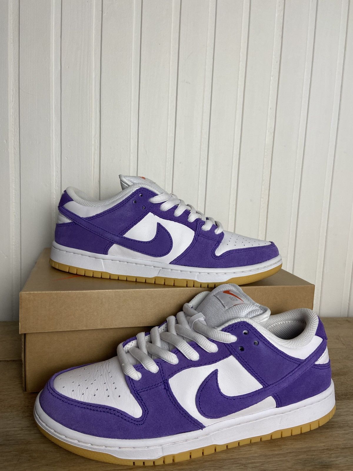 Nike Used Nike Sb Dunk Low Pro Iso Orange Label Purple Size 9US Size US 9 / EU 42 - 10 Thumbnail