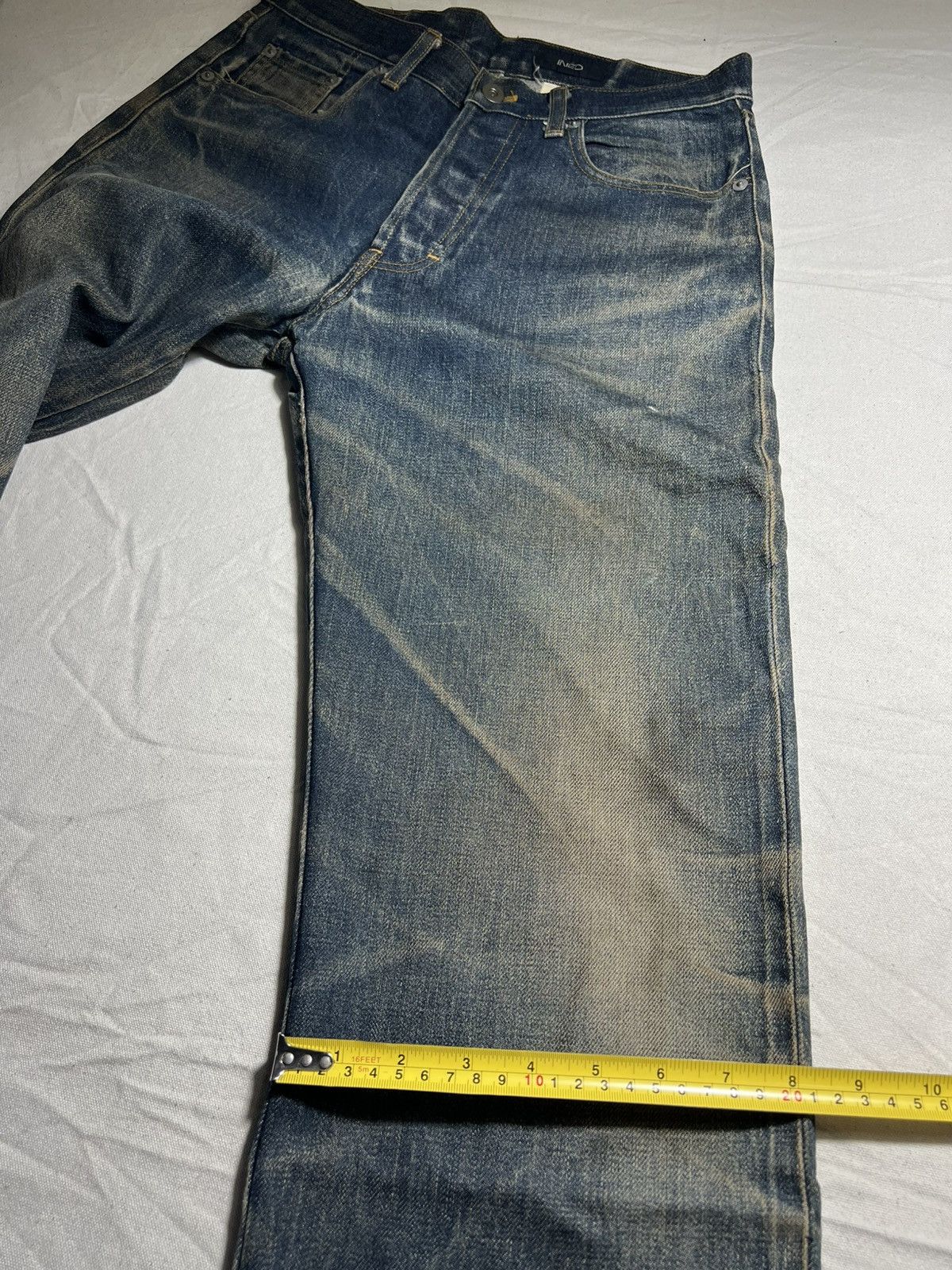 Yohji Yamamoto INED HOMME distressed denim Size US 30 / EU 46 - 13 Thumbnail