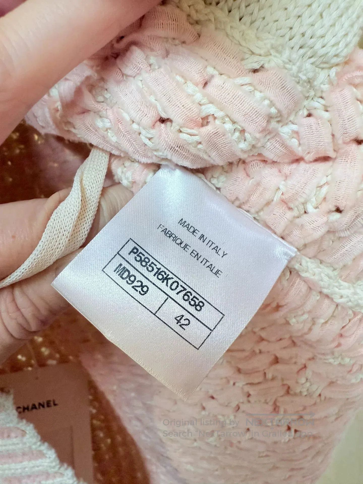 Chanel CHANEL Knit Dress Size 42 For Sale. Size M / US 6-8 / IT 42-44 - 6 Thumbnail