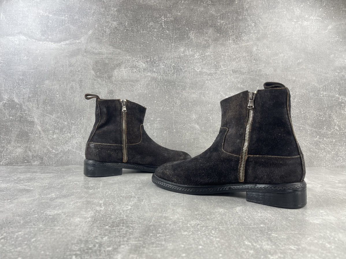 A1923 Avant Garde Handcrafted Zip C.C.Poell Style Suede Boots Size US 9 / IT 39 - 5 Thumbnail