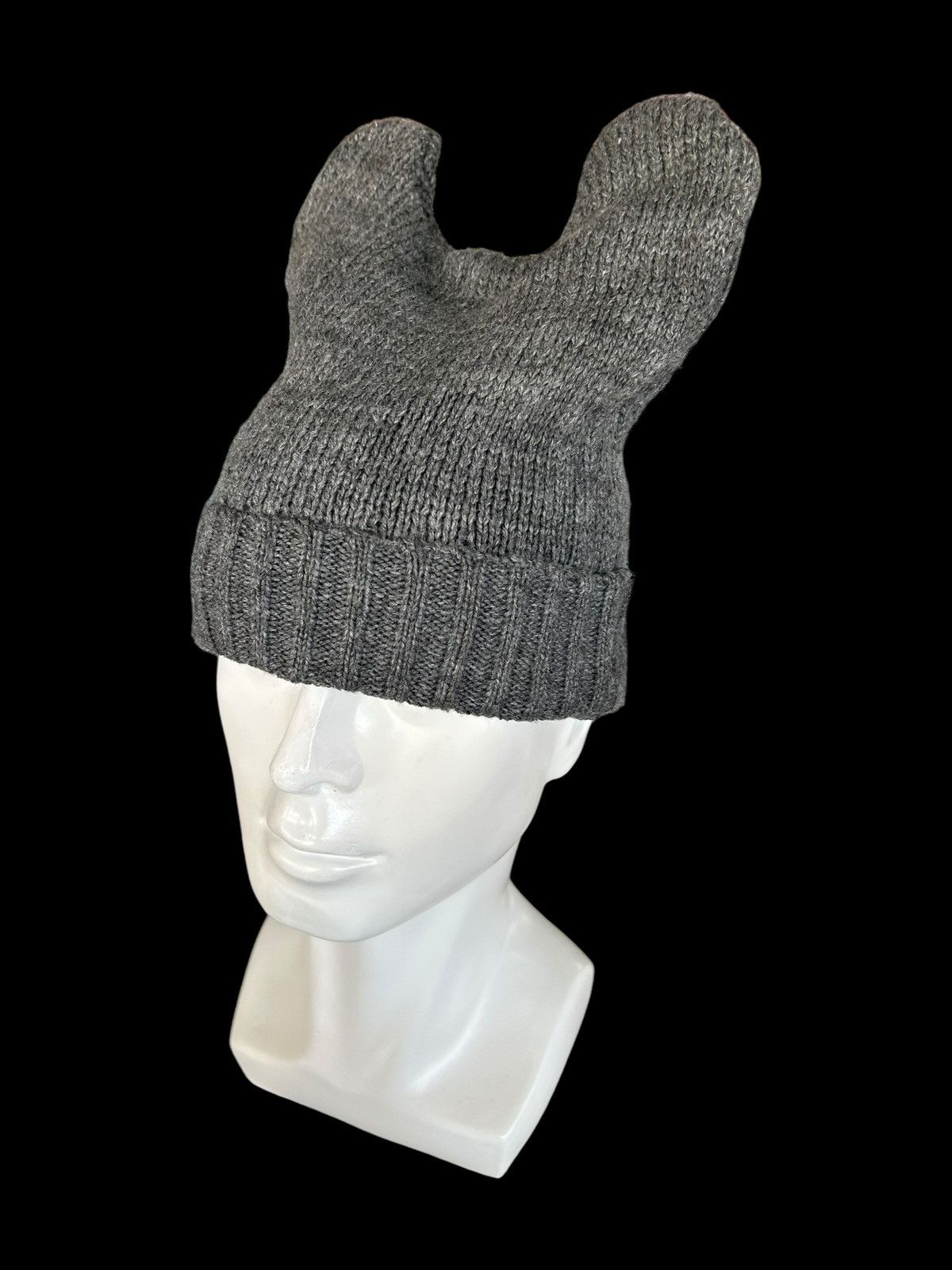 Japanese Brand × Kapital × Vintage Devil Horn Knitted Beanie Hats ☠️💀 Size ONE SIZE - 2 Thumbnail
