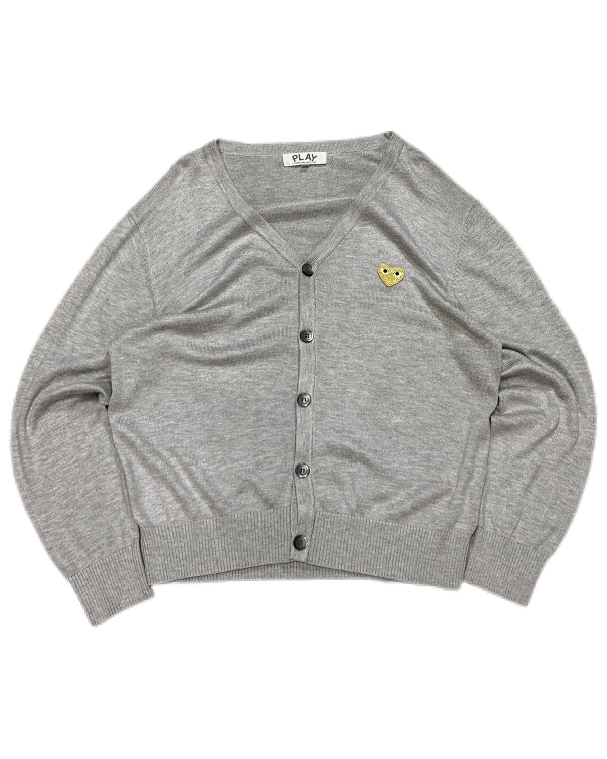 Comme des Garcons Y2k vintage 00s Grey embroidered Comme de Garcon cardigan Size XL / US 12-14 / IT 48-50 - 1 Thumbnail