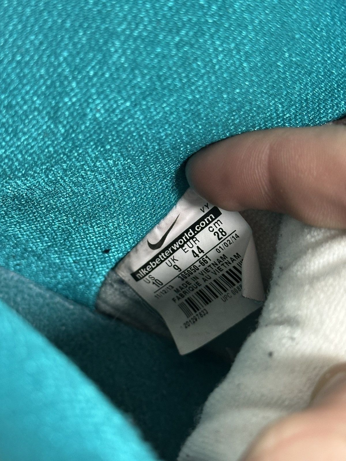 Nike SB Dunk High Seuss Size 44 28cm Insole