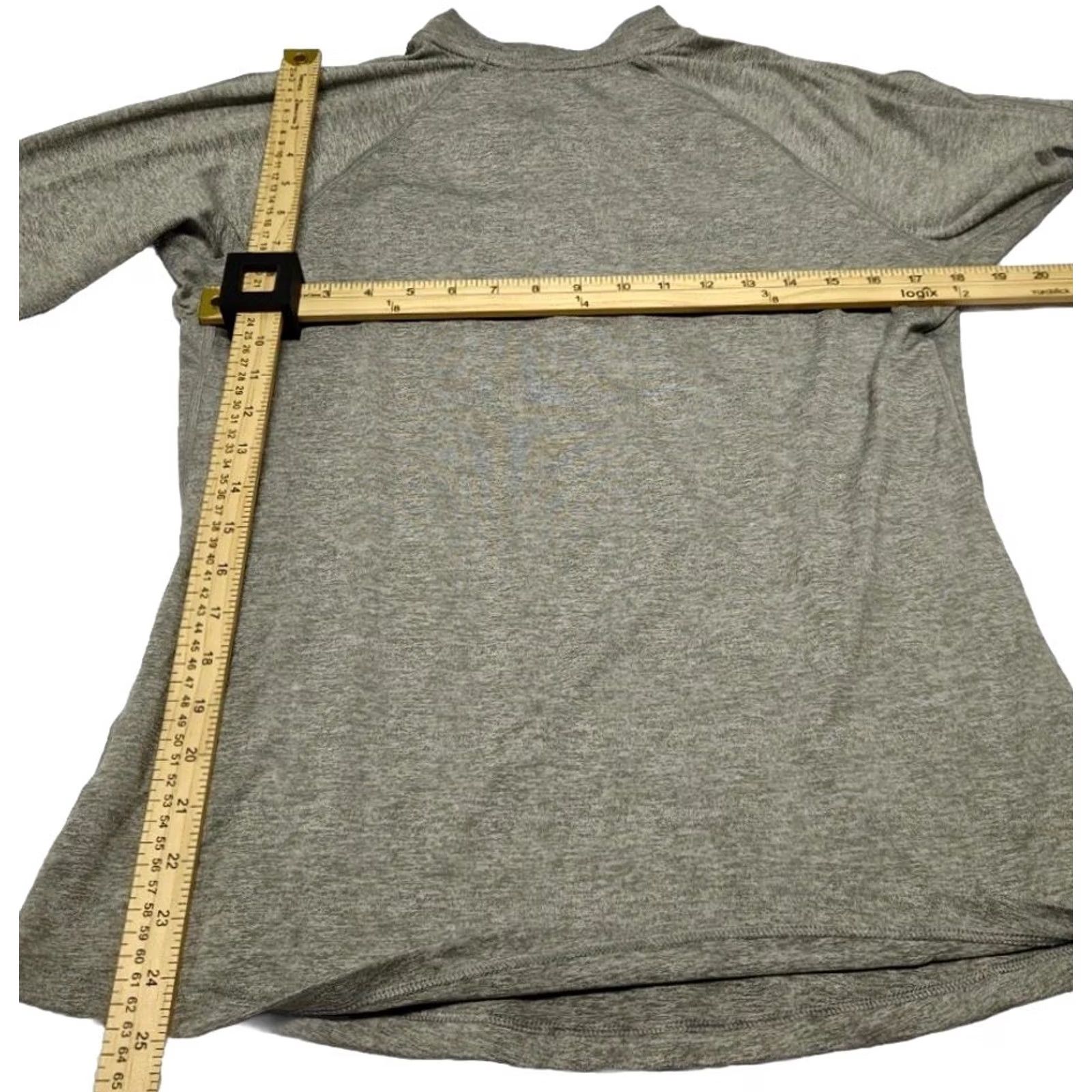 Nike VINTAGE Nike Dri-Fit Long Sleeve Quarter Zip Pullover Gray Women’s Large Running Size L / US 10 / IT 46 - 7 Thumbnail