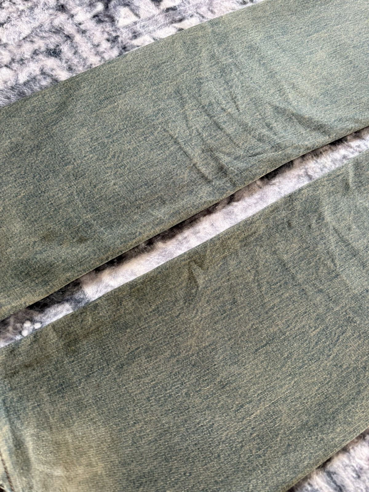 Japanese Brand Vintage Wrangler Earthy Mud Wash Selvedge Straight Jeans Size US 28 / EU 44 - 15 Thumbnail