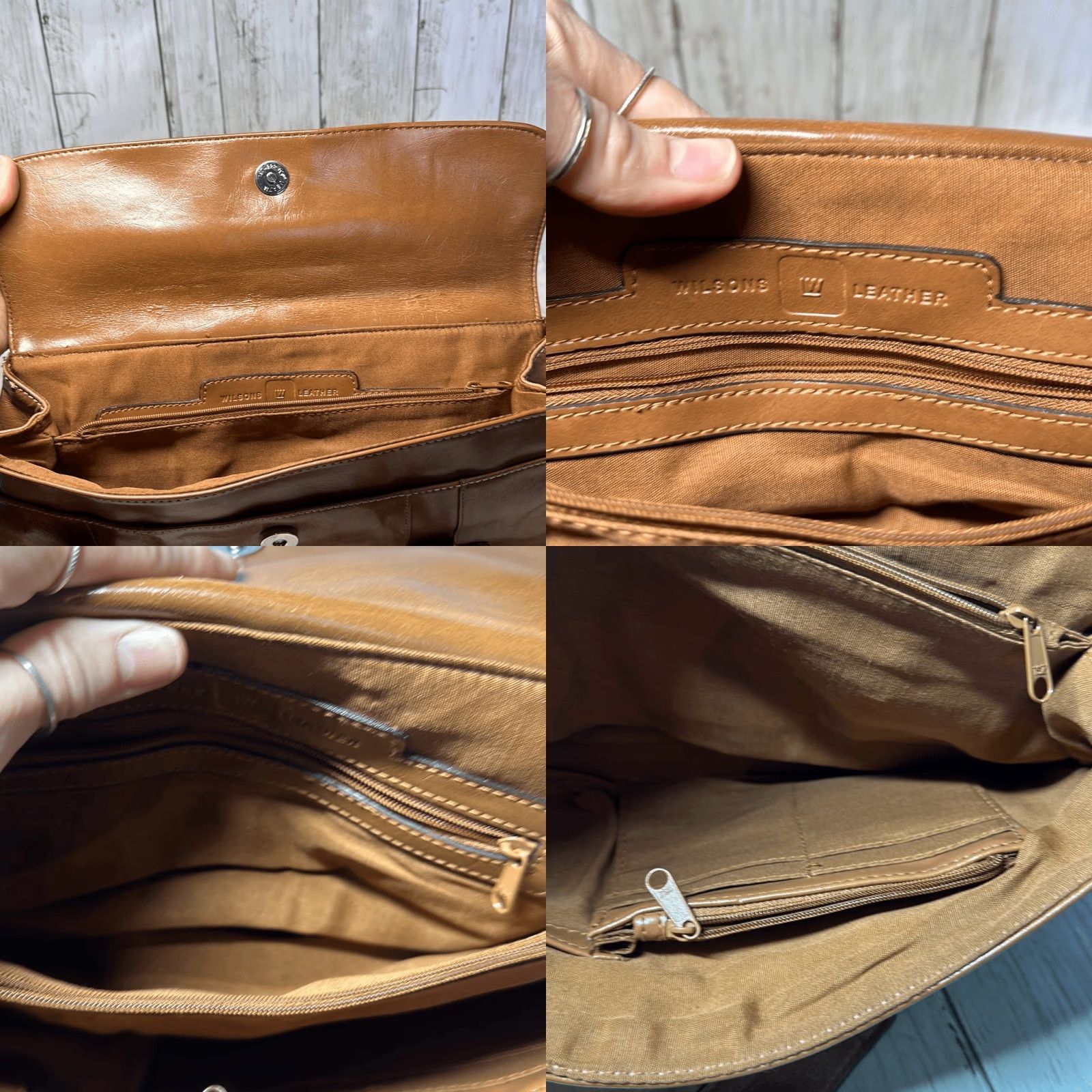 Vintage Vintage Wilsons Leather Brown Shoulder Bag Purse Medium User: Vintage Wilsons Leather Brown Shoulder Bag Purse Medium Size ONE SIZE - 8 Thumbnail