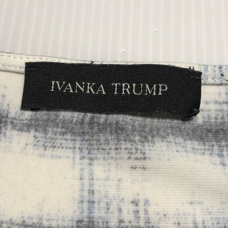 Other Ivanka Trump Grid Pattern Cowl Neckline Sleeveless Blouse Size L / US 10 / IT 46 - 3 Thumbnail