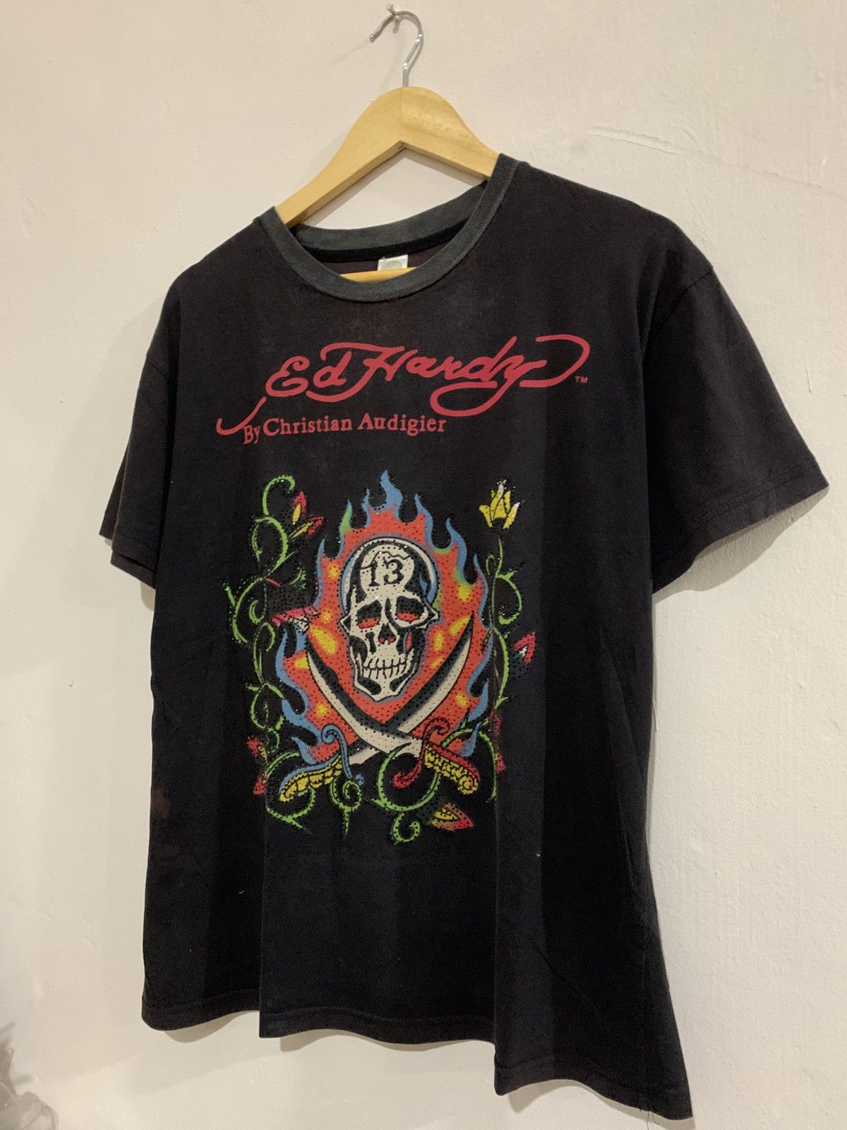 Ed Hardy Vintage Ed Hardy By Christian Audigier Skull Size US M / EU 48-50 / 2 - 2 Thumbnail