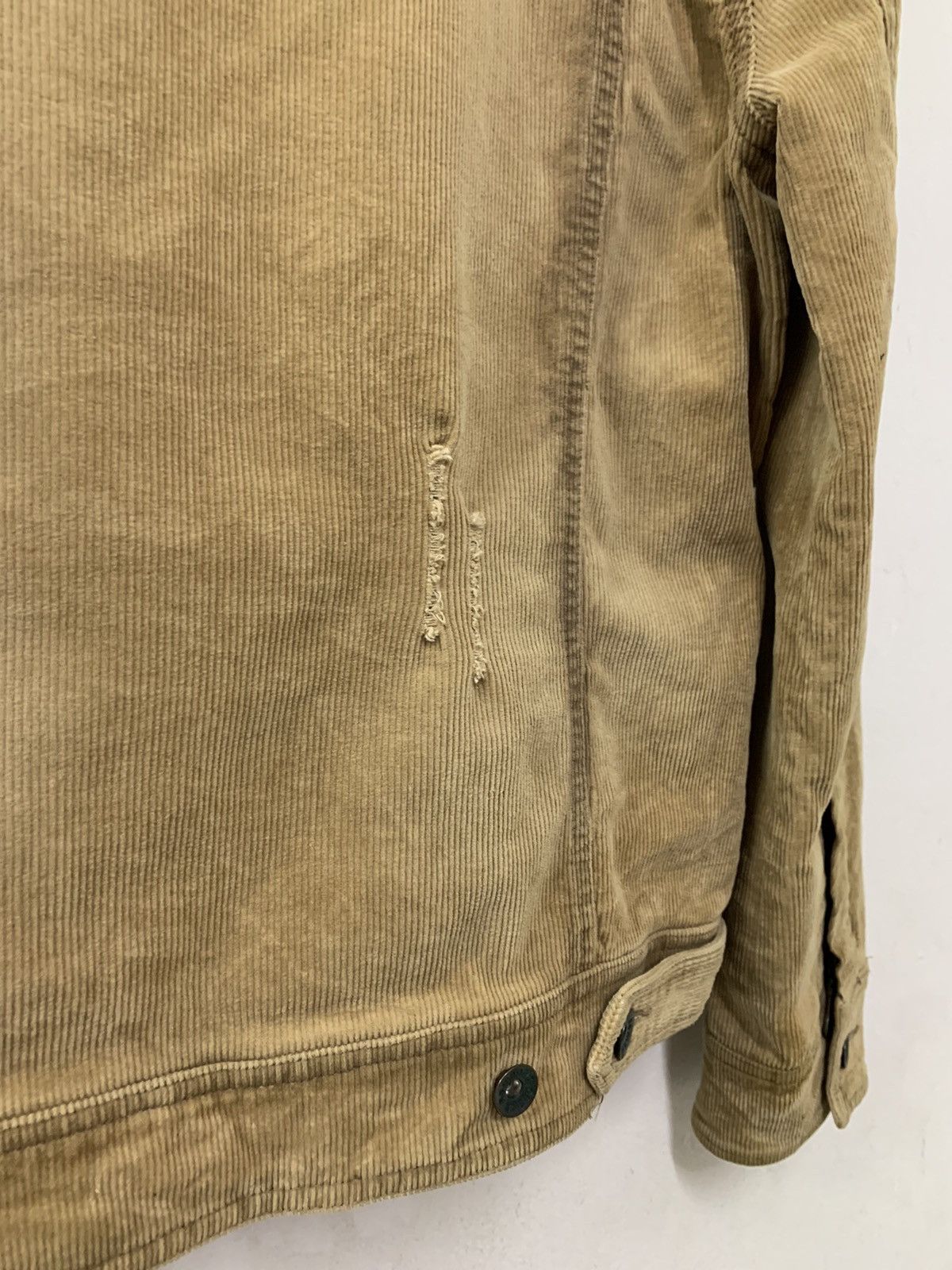 Japanese Brand × semanticdesign Semantic Design Corduroy Distressed Style Punk Jacket Size US S / EU 44-46 / 1 - 7 Thumbnail