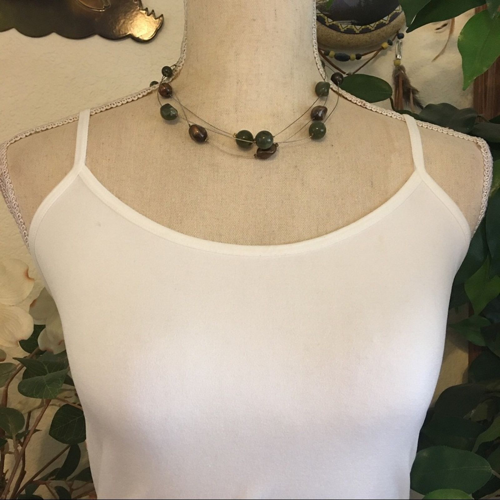 Jewelry Forest tones resin floating bead jewelry set Size ONE SIZE - 4 Thumbnail
