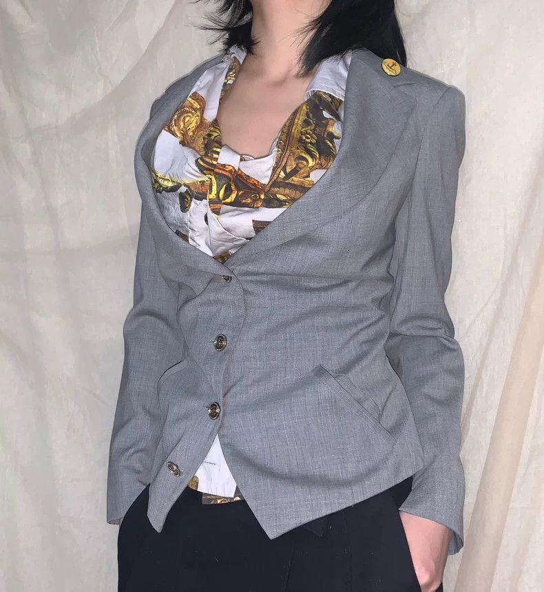Vivienne Westwood Vivienne Westwood Grey suit jacket Size XS / US 0-2 / IT 36-38 - 1 Thumbnail