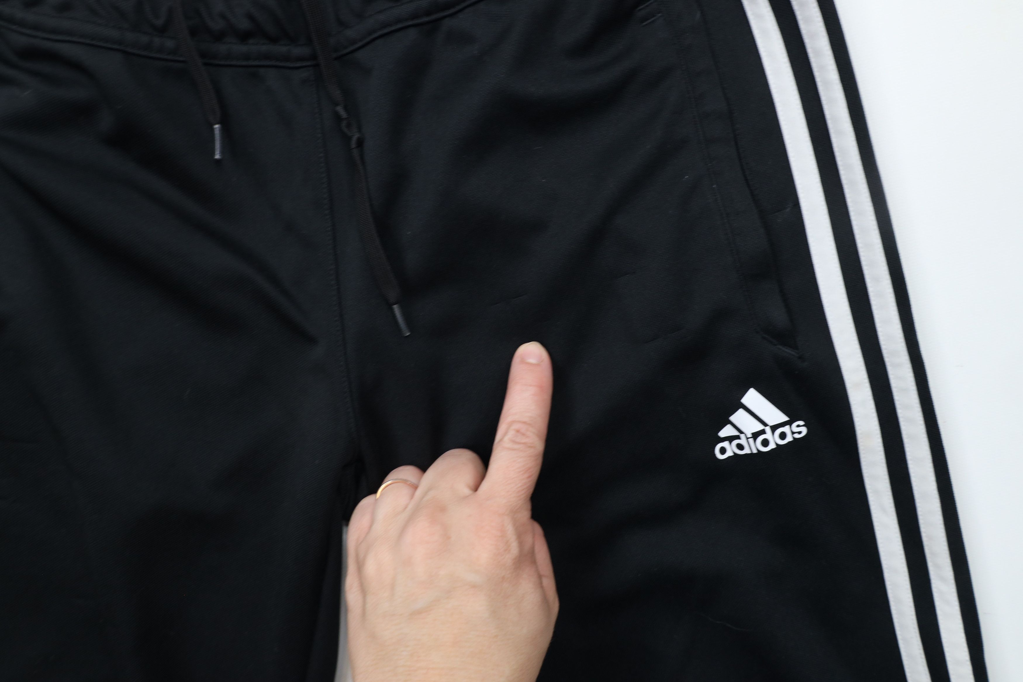 Adidas × Vintage Vintage Adidas Tapered Leg Soccer Warm Up Pants Black Size US 34 / EU 50 - 8 Thumbnail