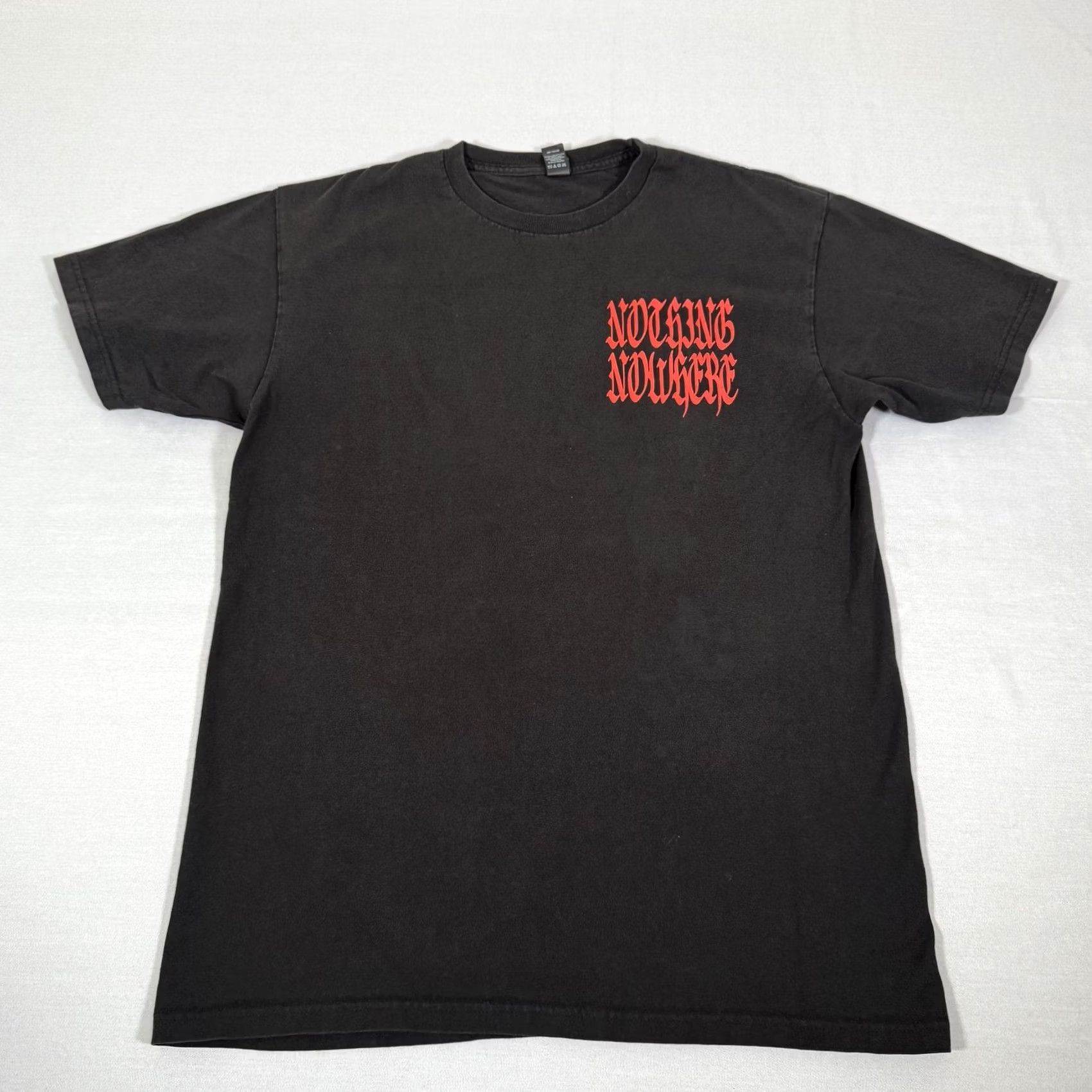 Tultex Nothing Nowhere Shirt Mens M Black Emo Rap Band Music Concert Tour Tee Size US M / EU 48-50 / 2 - 4 Thumbnail