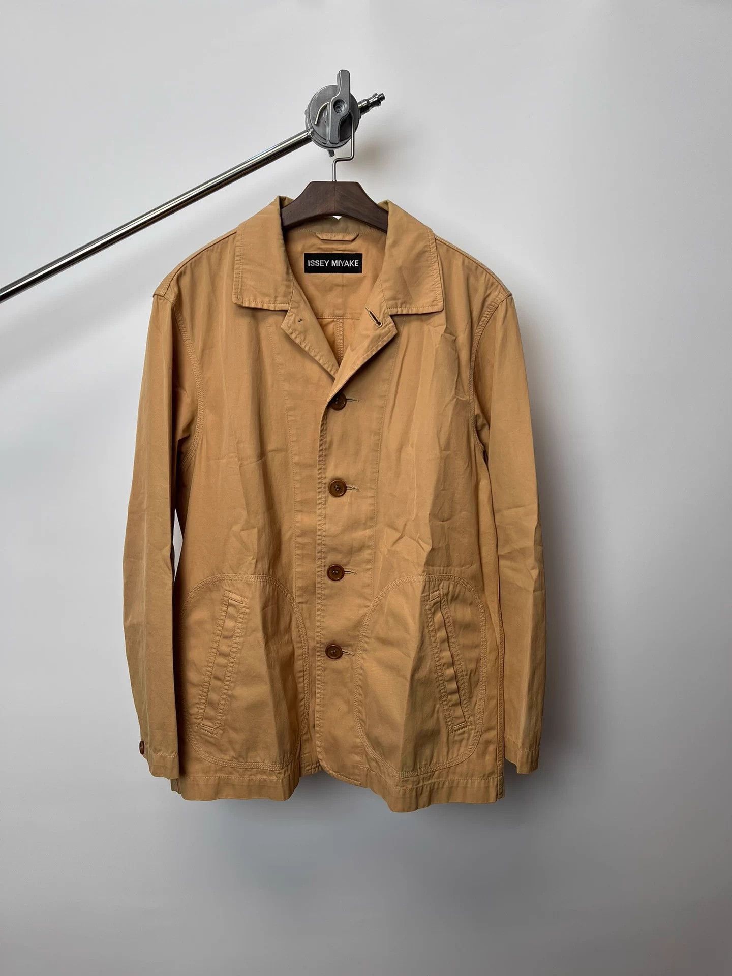 Issey Miyake Brick Yellow Canvas Utility Jacket