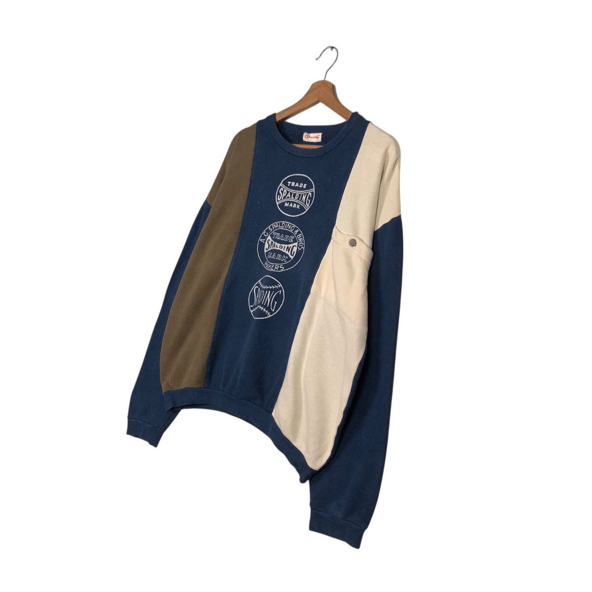 Other 📌Vintage Sweatshirt Spalding Big Logo Over Issey Miyake Size US M / EU 48-50 / 2 - 3 Thumbnail